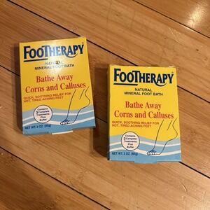 2 Boxes Foot Therapy Mineral Foot Bath Soothing Relief Sore Tired Feet 5 Packs